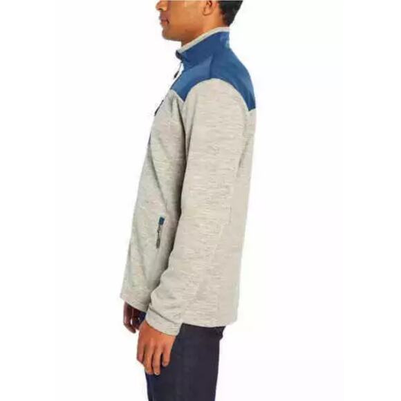 Orvis Bonded Mesh Fleece Full Zip Jacket Gray & Blue Size XL - Picture 3 of 14